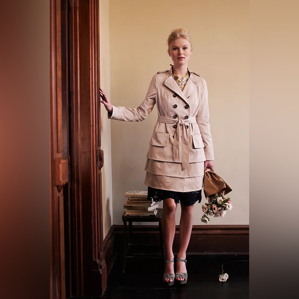 Anthropologie Two Paths Trench Coat - Picture 3 of 7